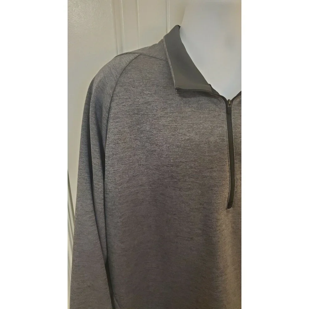 Nike Running Shirt 1/4 Zip Dri Fit Men's XL Gray Long Sleeve Active Wear EUC - Picture 3 of 5